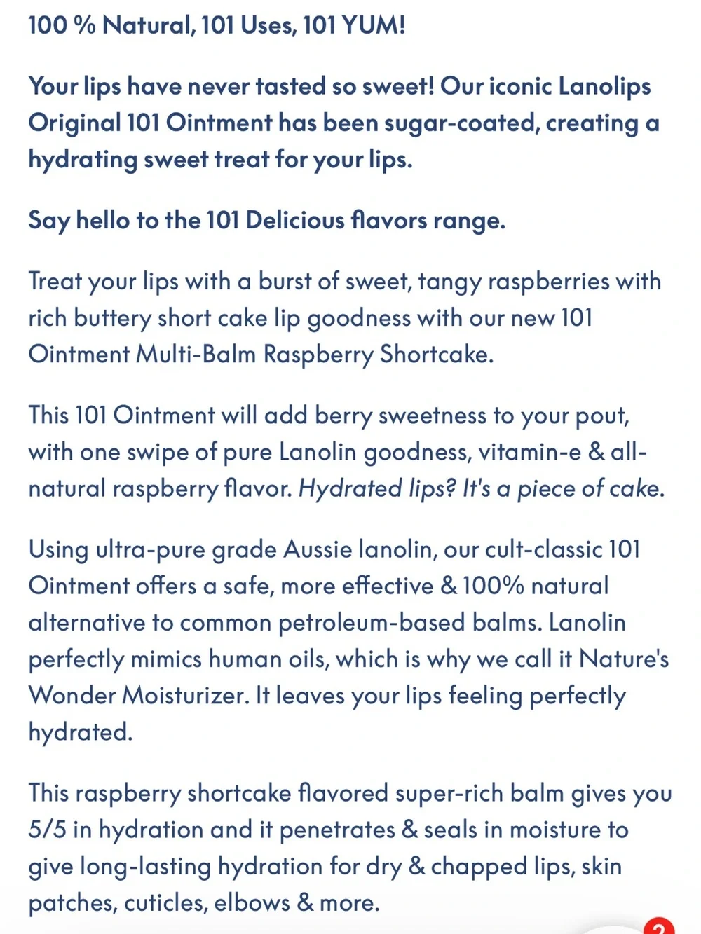 Lanolips 101 Ointment Multi-Balm Strawberry &  101 Ointment Raspberry Shortcake